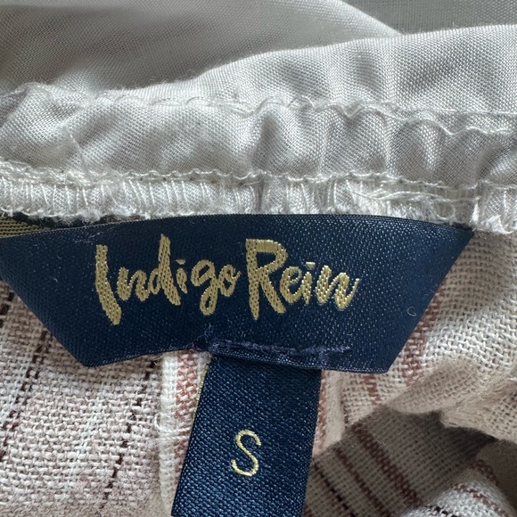 Indigo Rein Beige and Gray Striped Jumpsuit - Picture 2 of 7